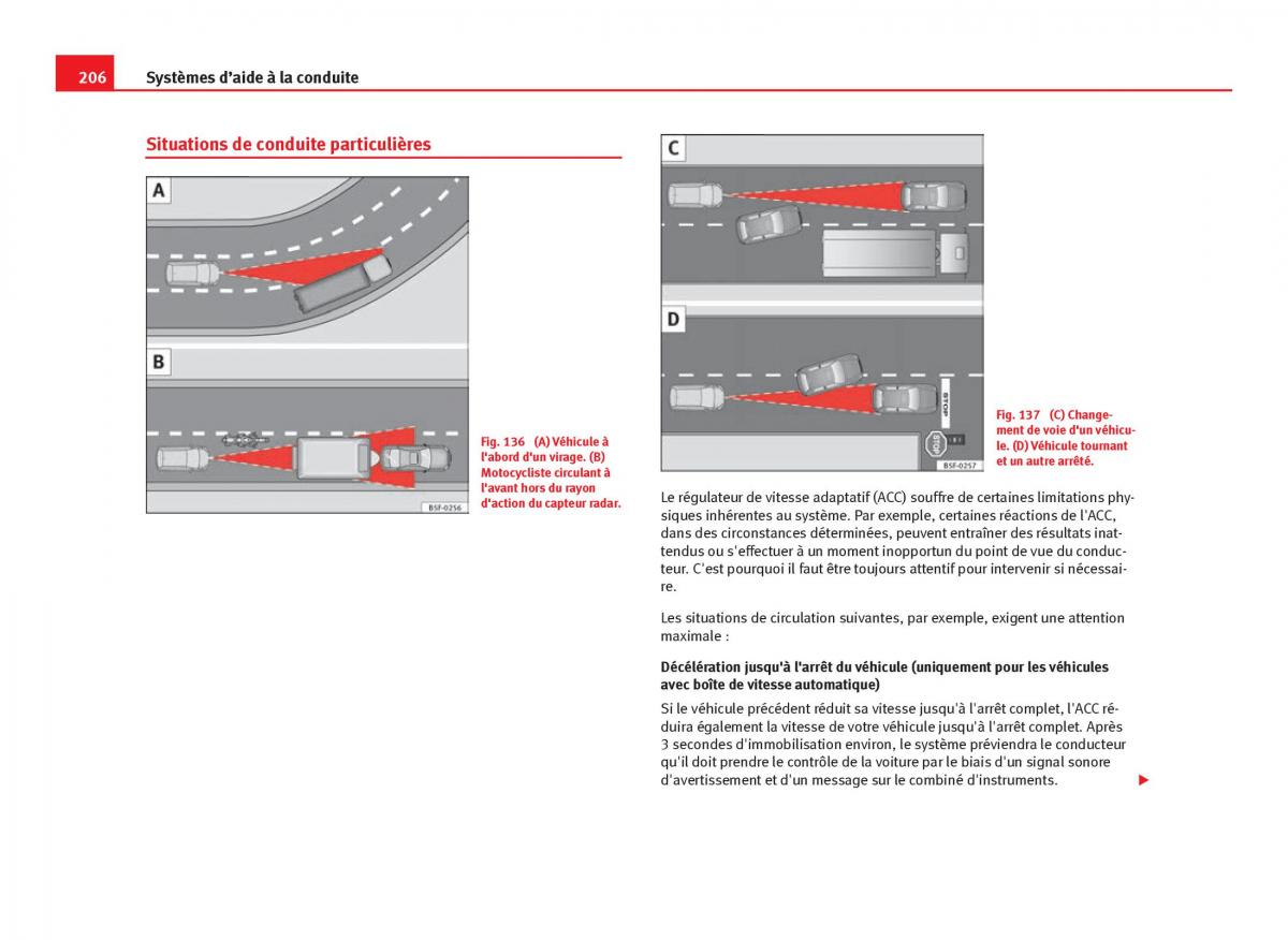 Seat Leon III 3 manuel du proprietaire / page 208