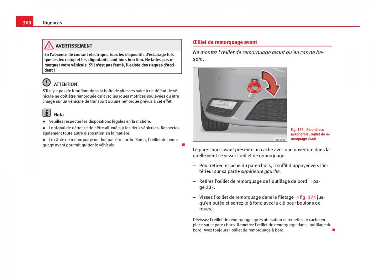 Seat Leon III 3 manuel du proprietaire / page 302