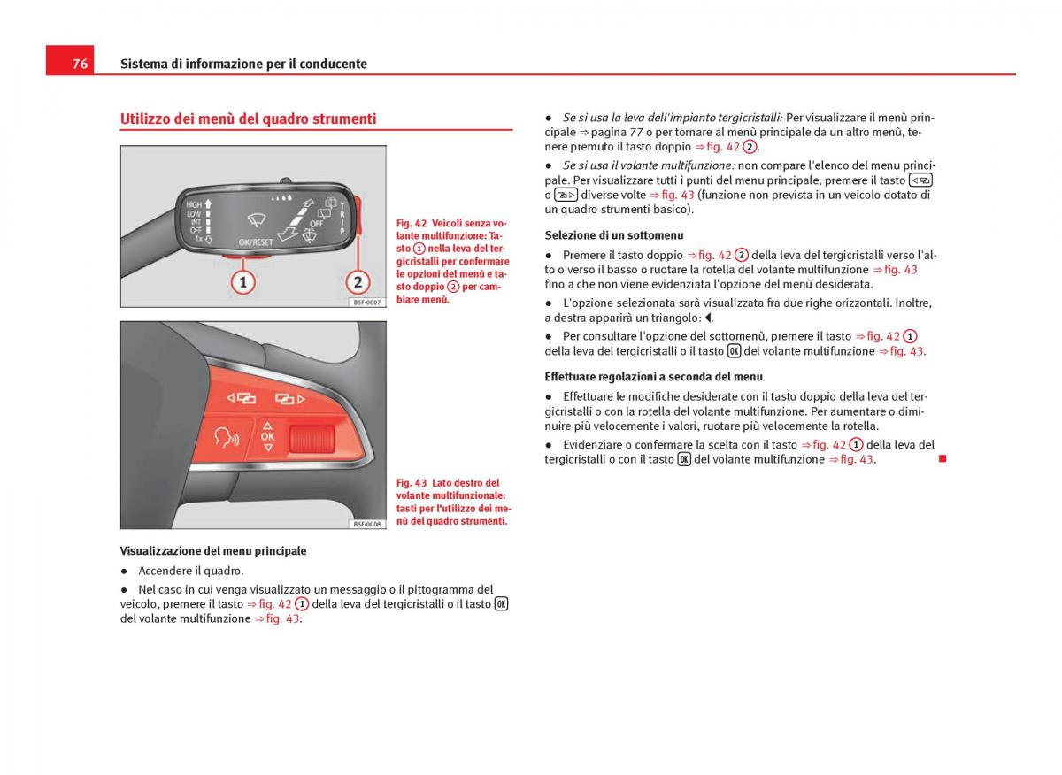 Seat Leon III 3 manuale del proprietario / page 78