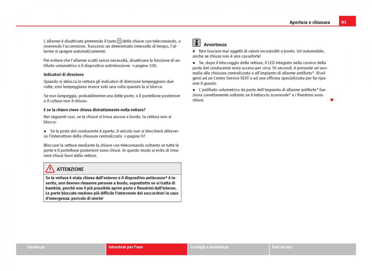 Seat Leon III 3 manuale del proprietario / page 93