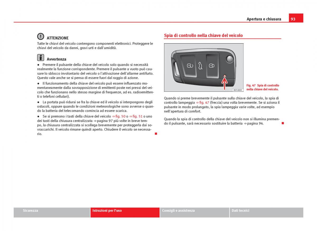 Seat Leon III 3 manuale del proprietario / page 95