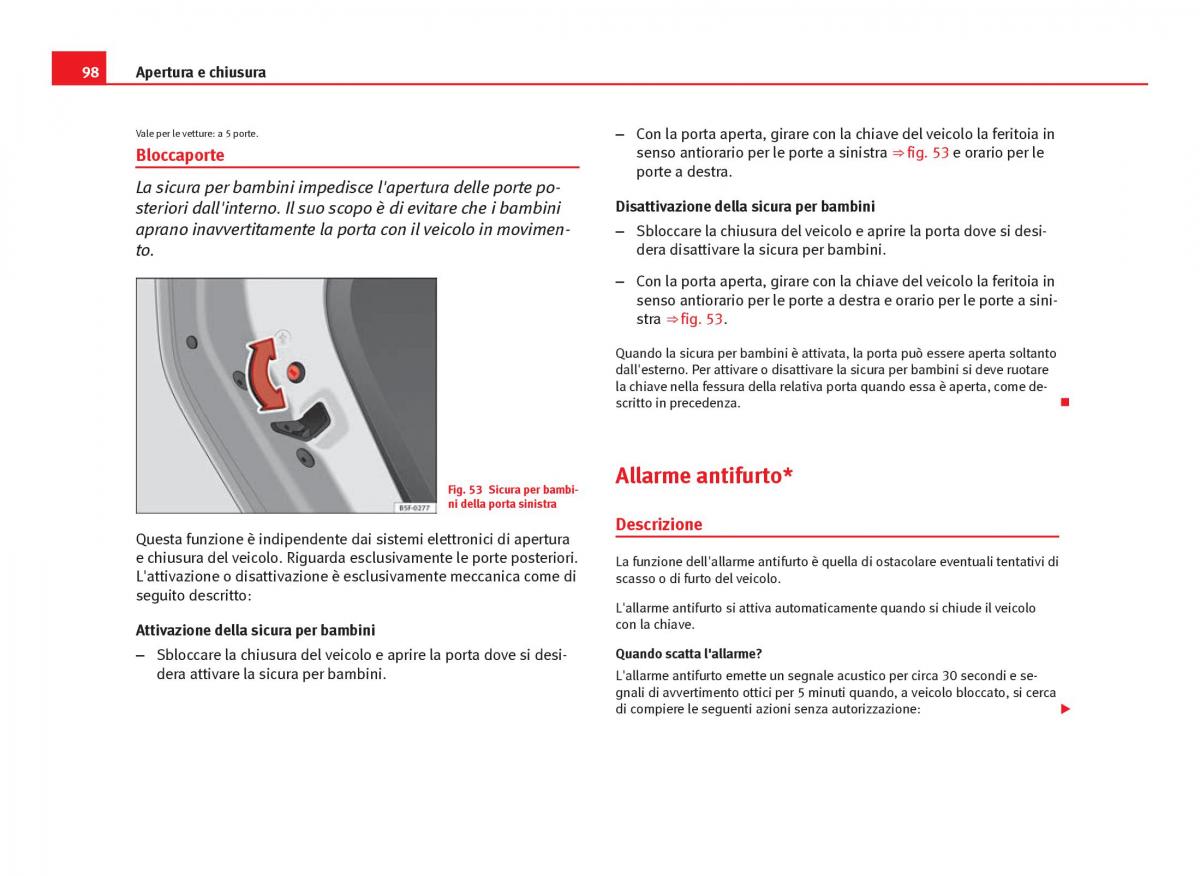 Seat Leon III 3 manuale del proprietario / page 100