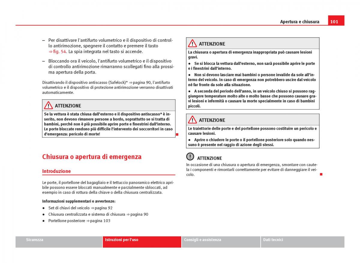 Seat Leon III 3 manuale del proprietario / page 103