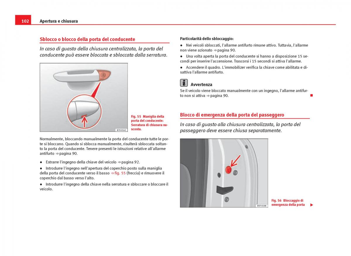 Seat Leon III 3 manuale del proprietario / page 104