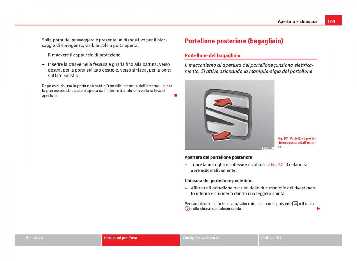 Seat Leon III 3 manuale del proprietario / page 105