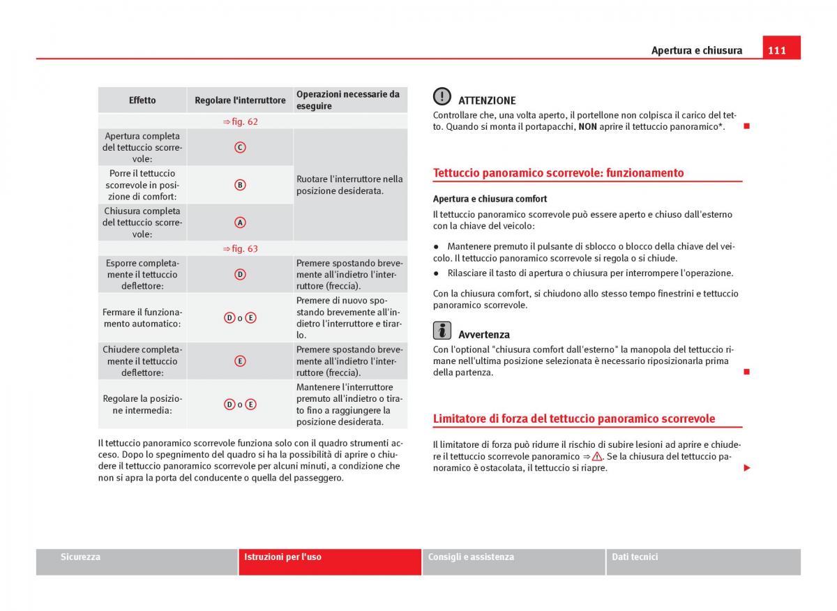 Seat Leon III 3 manuale del proprietario / page 113