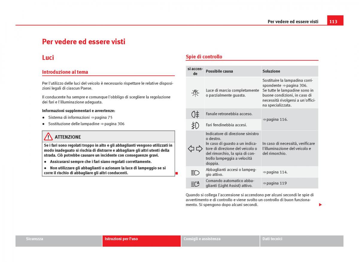 Seat Leon III 3 manuale del proprietario / page 115