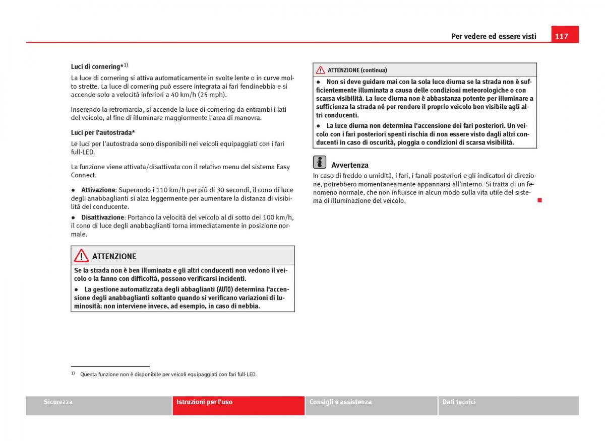 Seat Leon III 3 manuale del proprietario / page 119