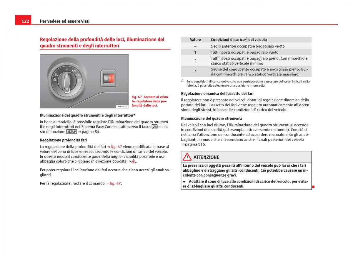 Seat Leon III 3 manuale del proprietario / page 124