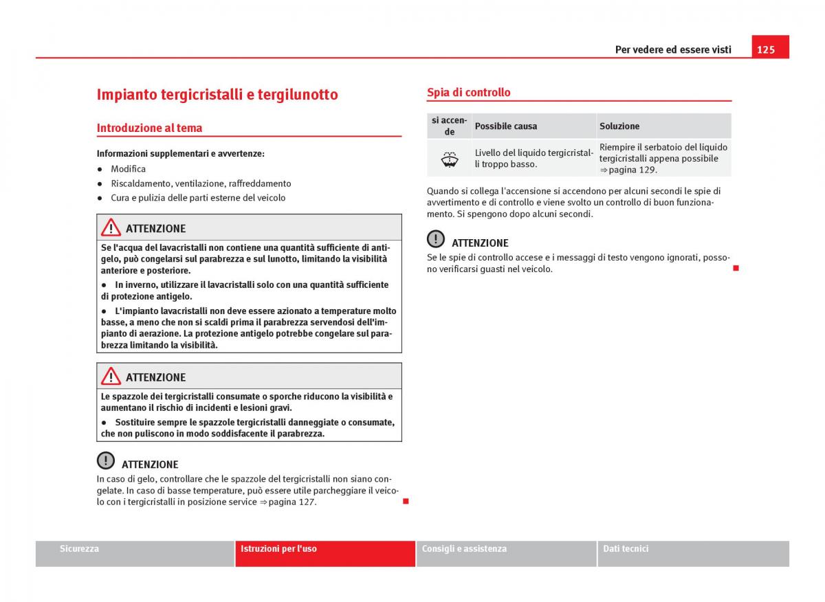 Seat Leon III 3 manuale del proprietario / page 127