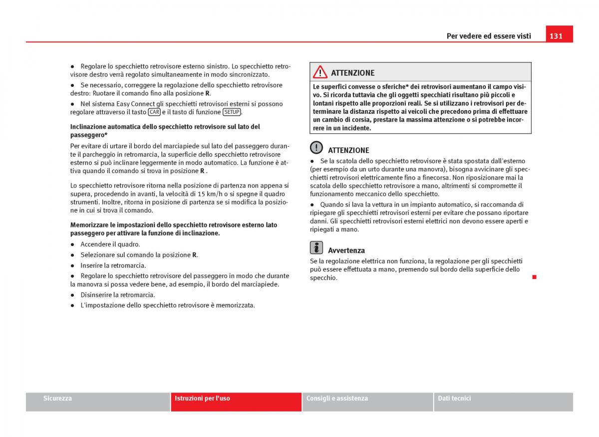 Seat Leon III 3 manuale del proprietario / page 133