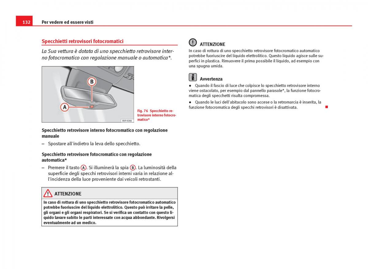 Seat Leon III 3 manuale del proprietario / page 134