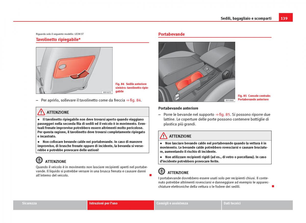 Seat Leon III 3 manuale del proprietario / page 141