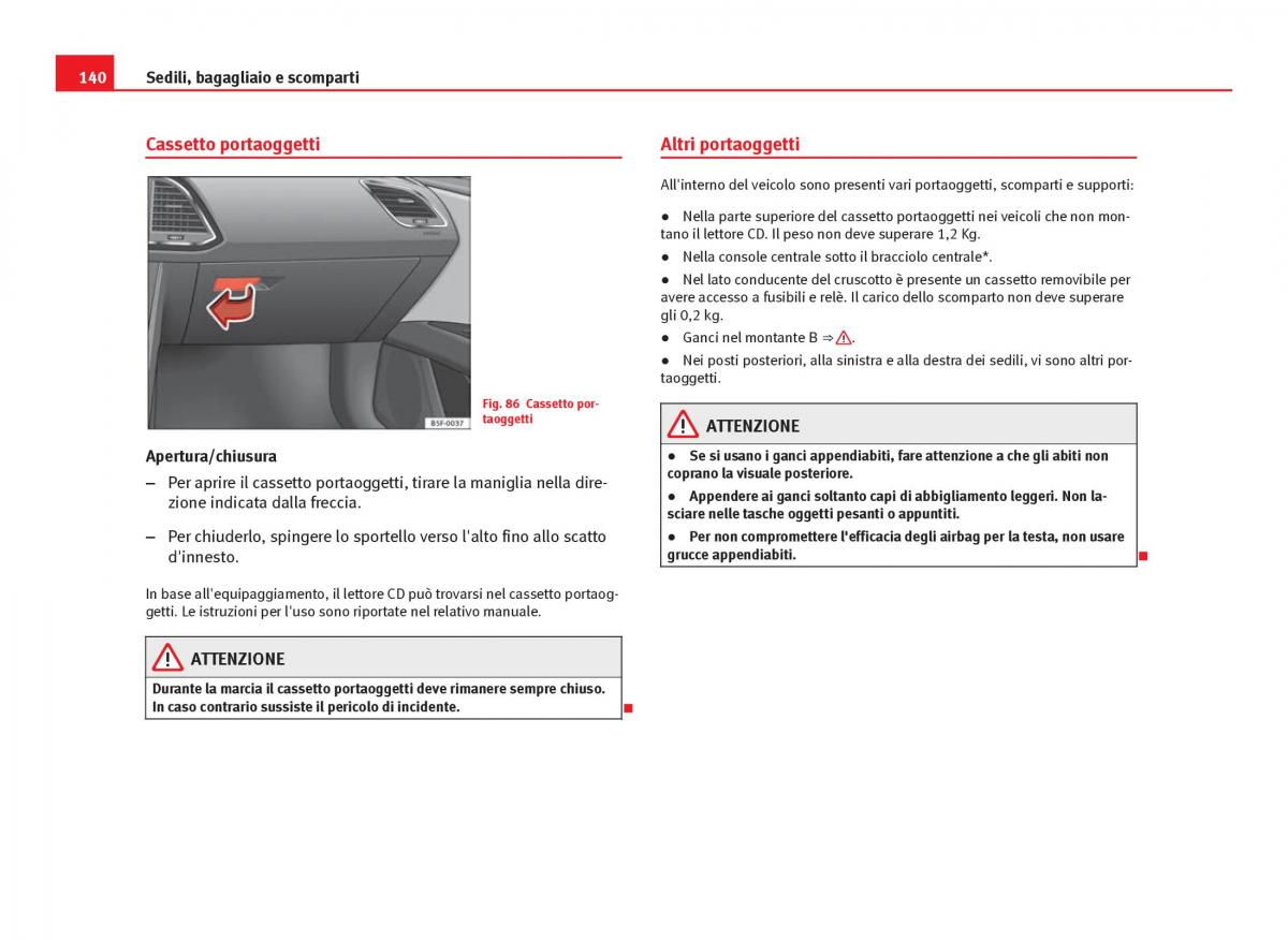 Seat Leon III 3 manuale del proprietario / page 142