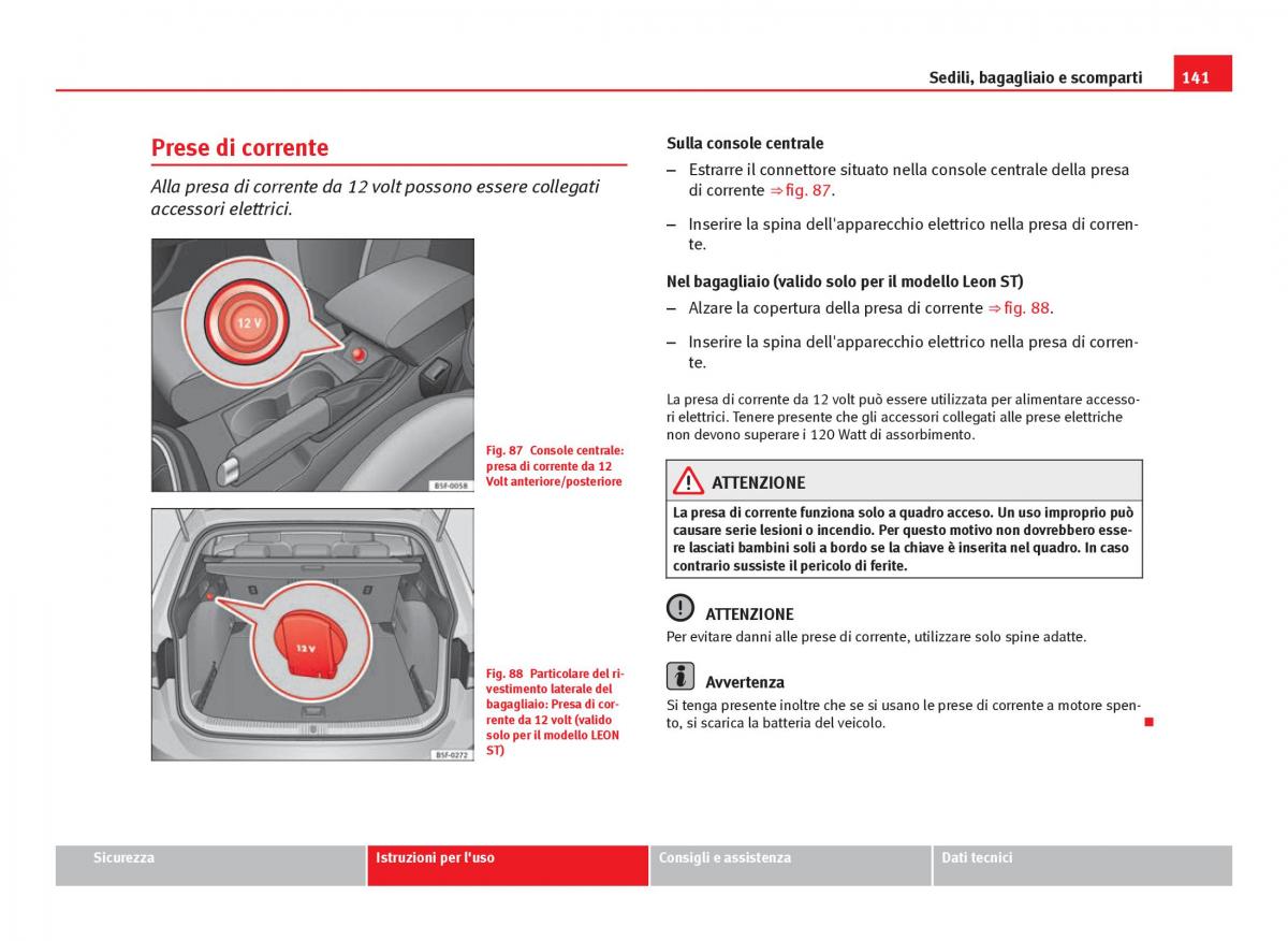 Seat Leon III 3 manuale del proprietario / page 143