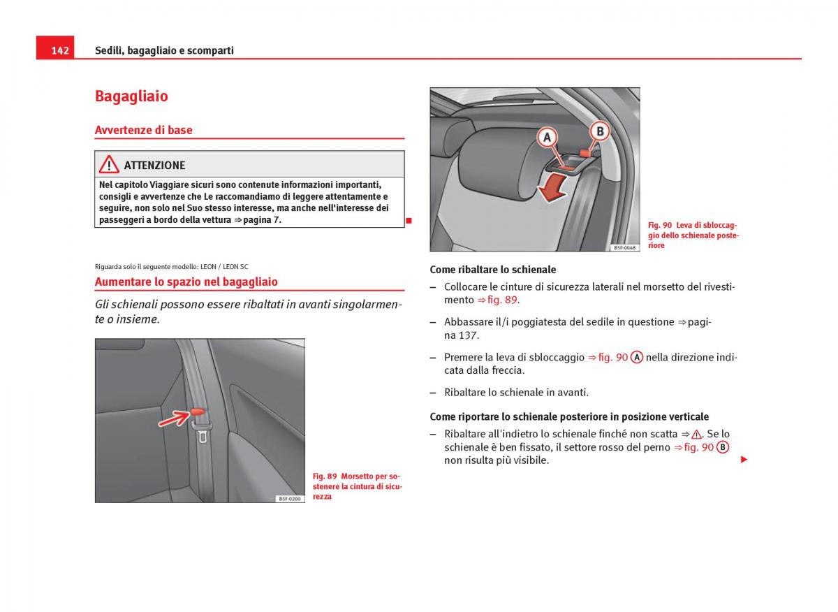 Seat Leon III 3 manuale del proprietario / page 144