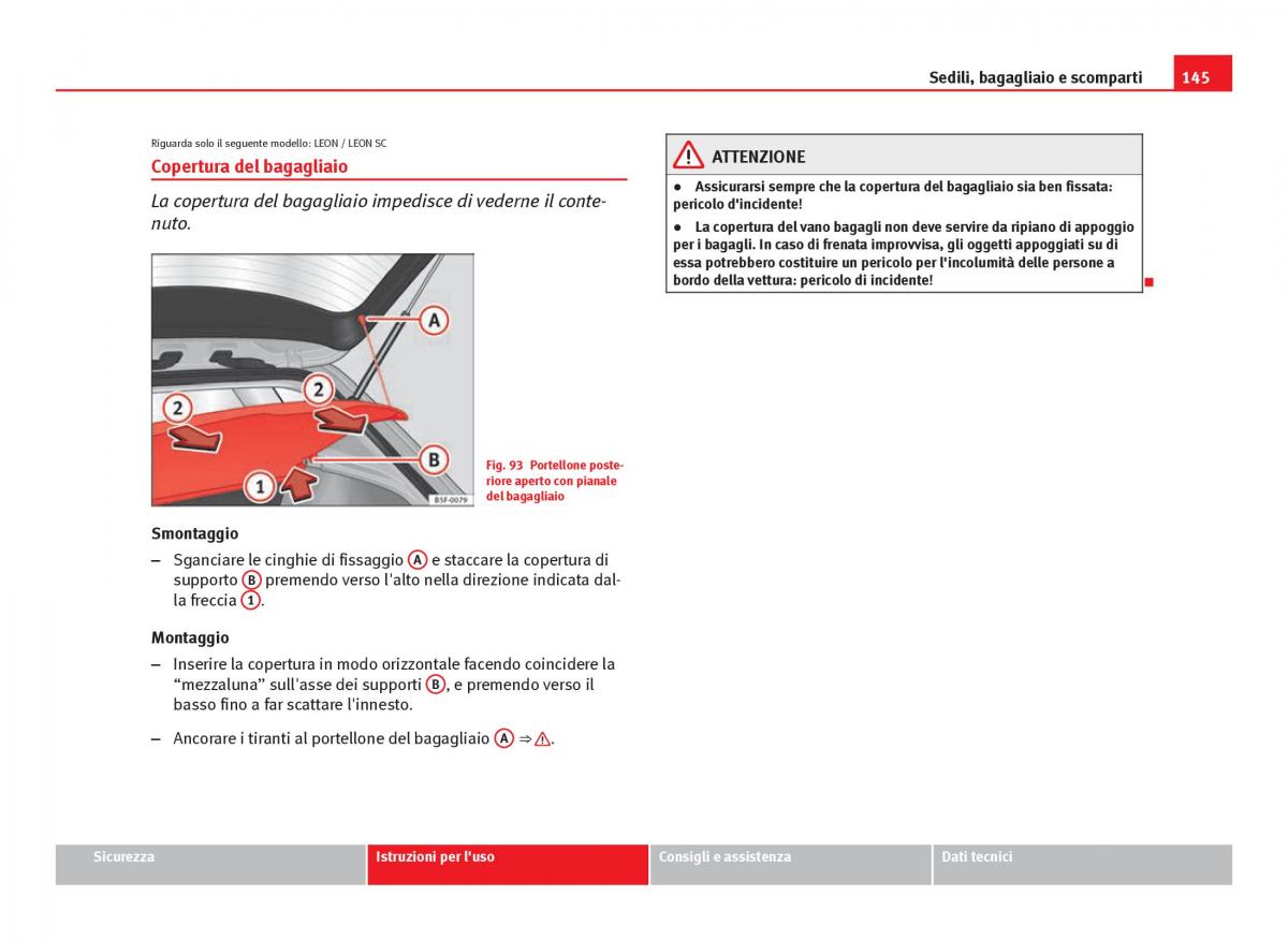 Seat Leon III 3 manuale del proprietario / page 147