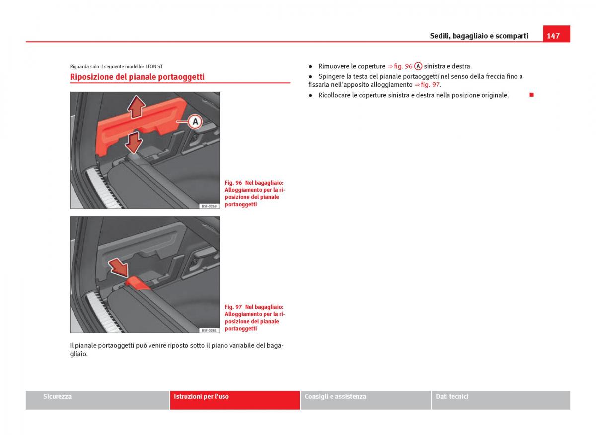 Seat Leon III 3 manuale del proprietario / page 149