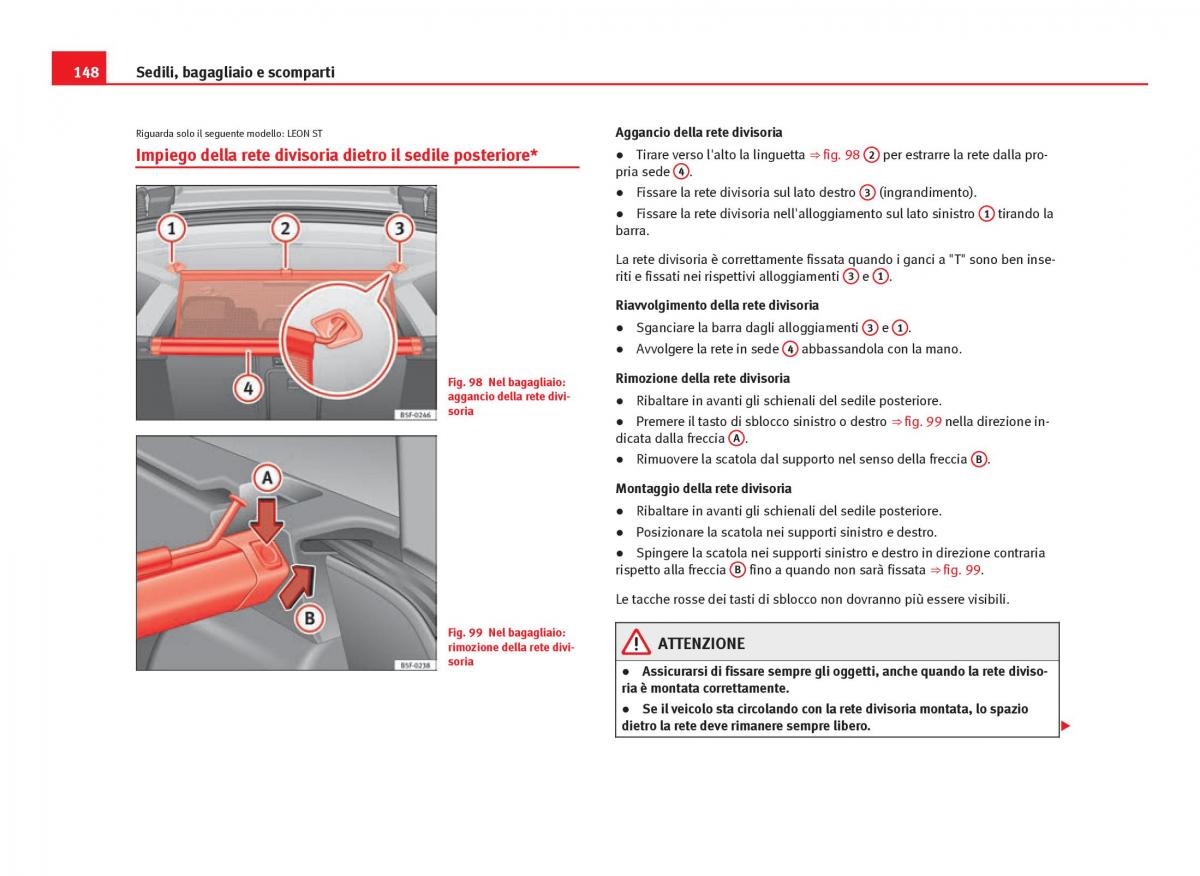 Seat Leon III 3 manuale del proprietario / page 150