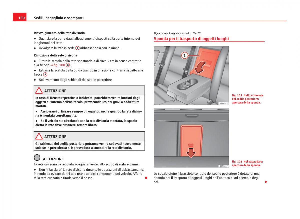 Seat Leon III 3 manuale del proprietario / page 152