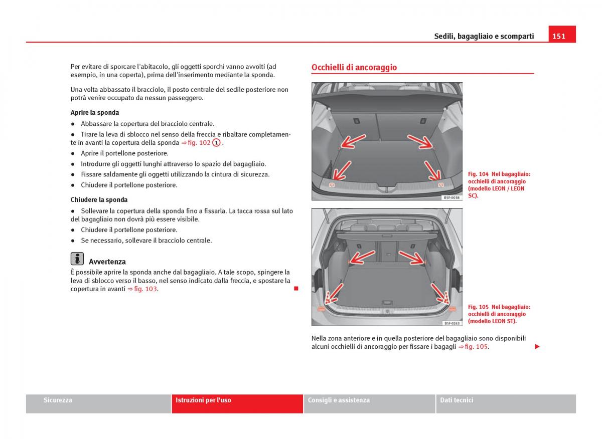 Seat Leon III 3 manuale del proprietario / page 153