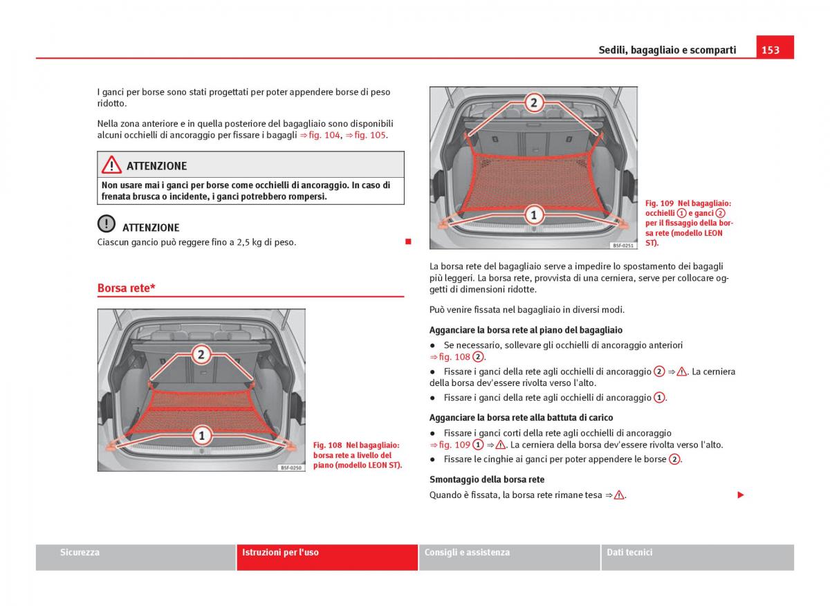 Seat Leon III 3 manuale del proprietario / page 155