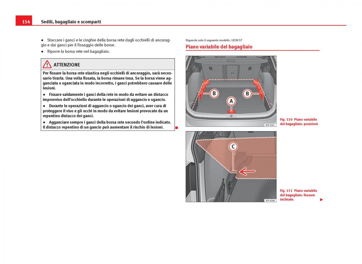 Seat Leon III 3 manuale del proprietario / page 156