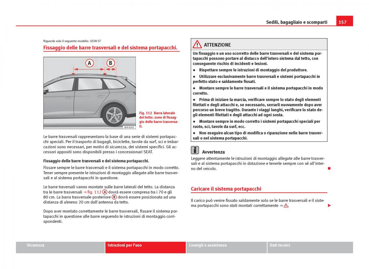 Seat Leon III 3 manuale del proprietario / page 159