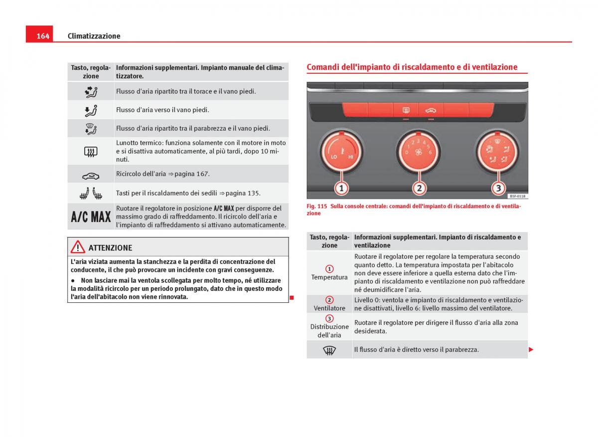 Seat Leon III 3 manuale del proprietario / page 166