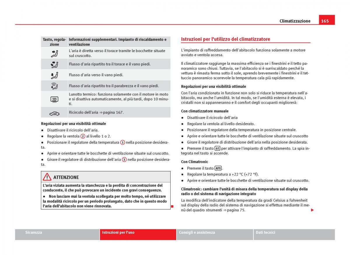 Seat Leon III 3 manuale del proprietario / page 167