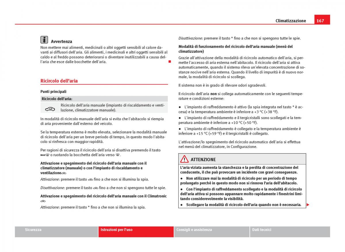 Seat Leon III 3 manuale del proprietario / page 169