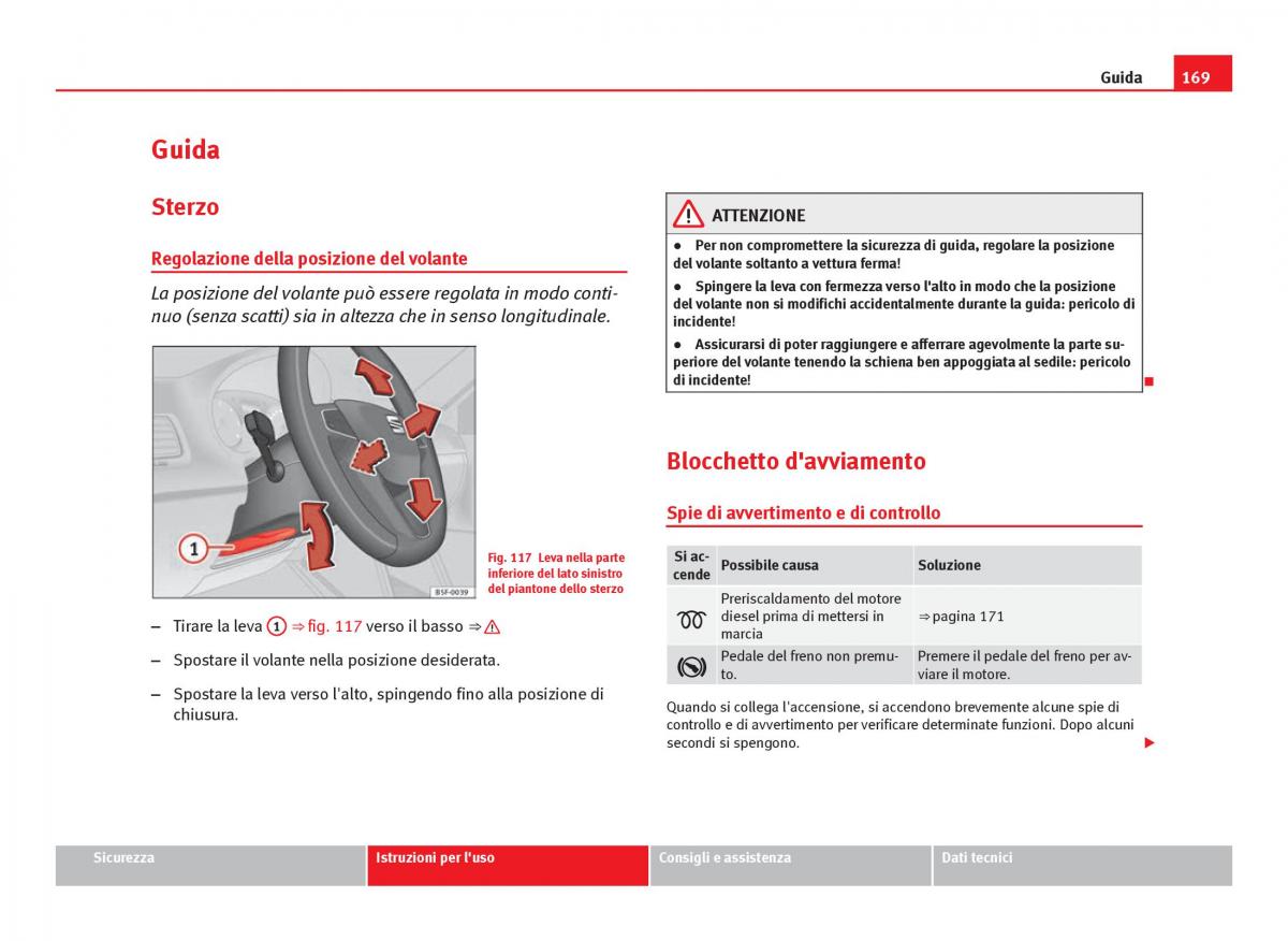 Seat Leon III 3 manuale del proprietario / page 171