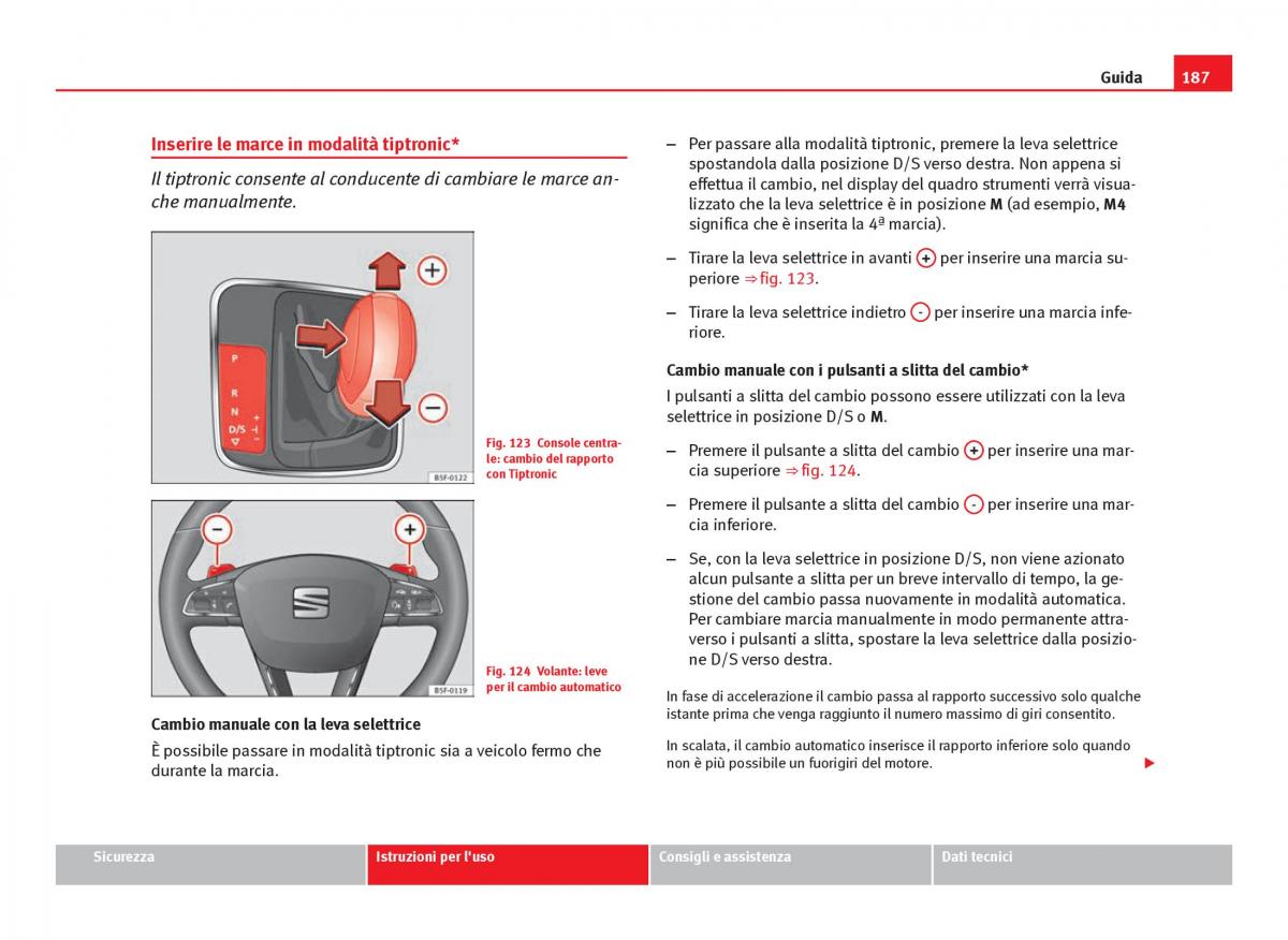 Seat Leon III 3 manuale del proprietario / page 189