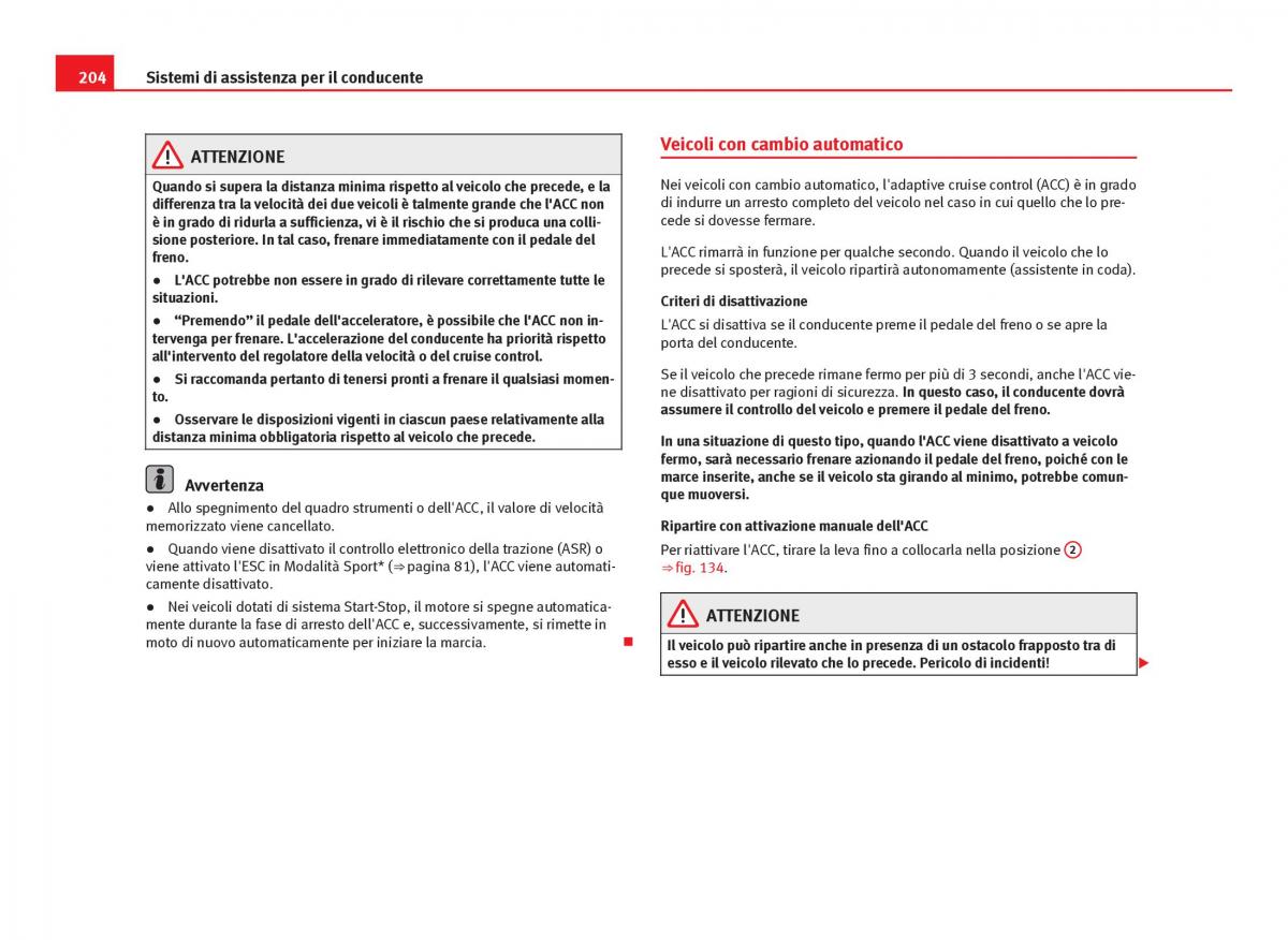 Seat Leon III 3 manuale del proprietario / page 206