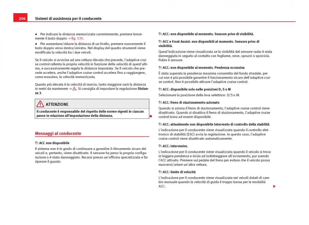 Seat Leon III 3 manuale del proprietario / page 208