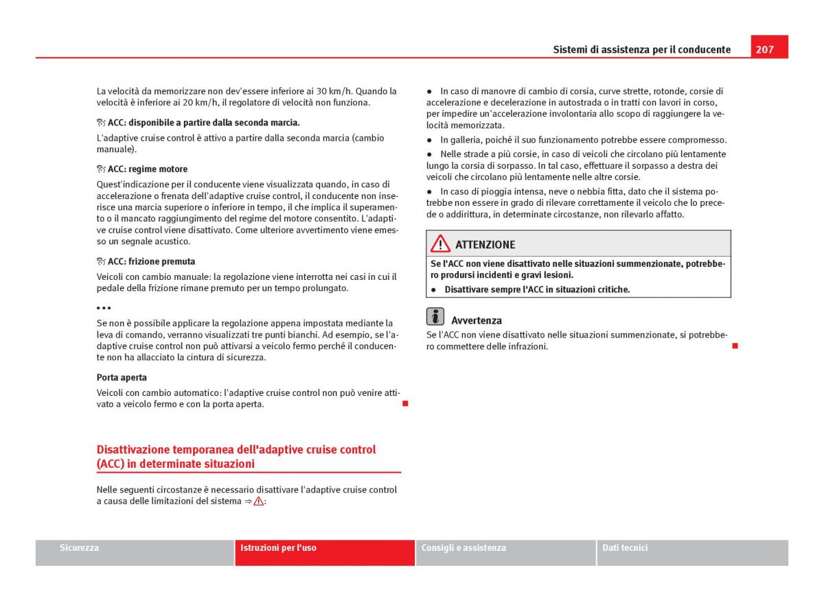 Seat Leon III 3 manuale del proprietario / page 209