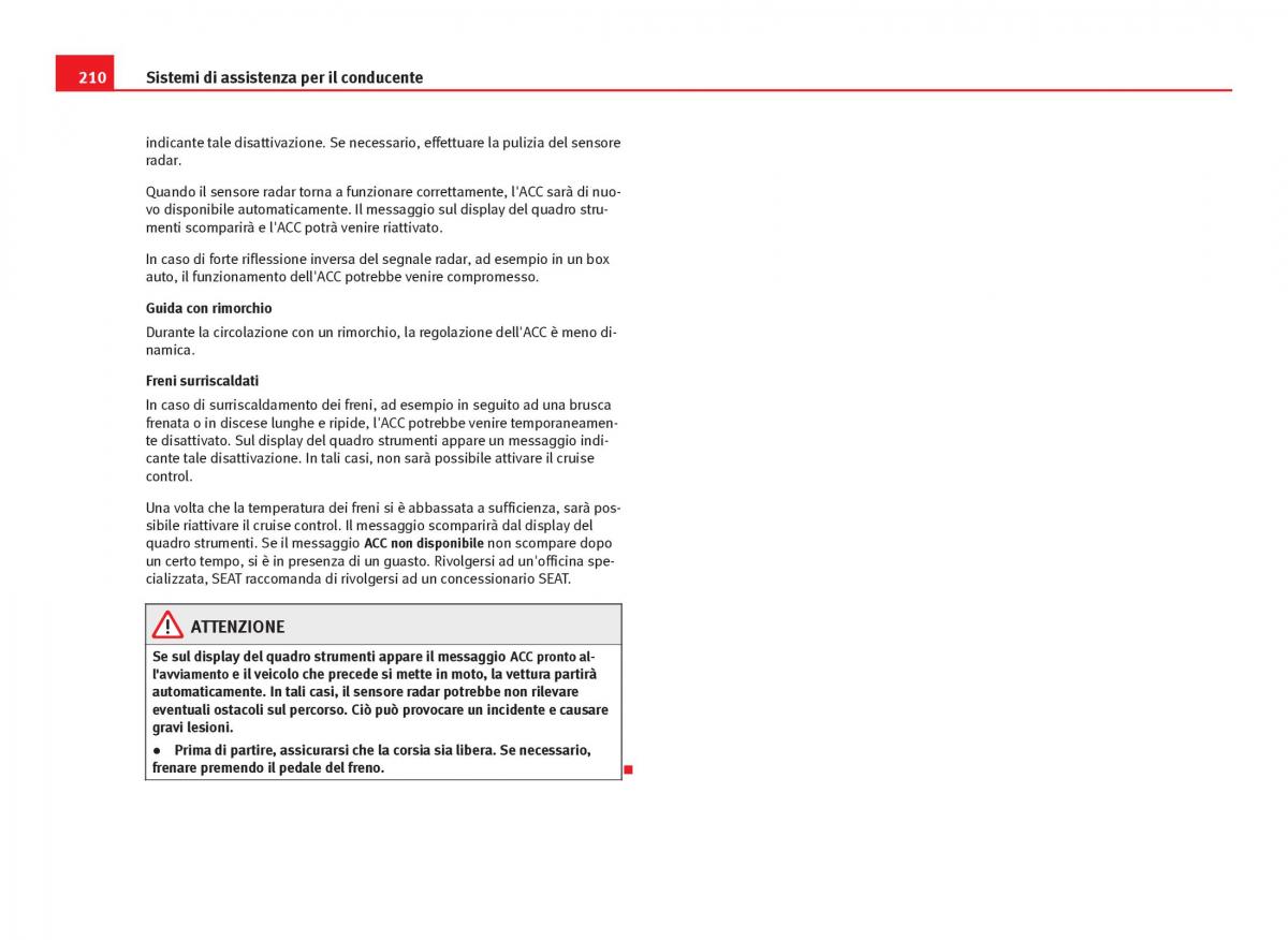 Seat Leon III 3 manuale del proprietario / page 212