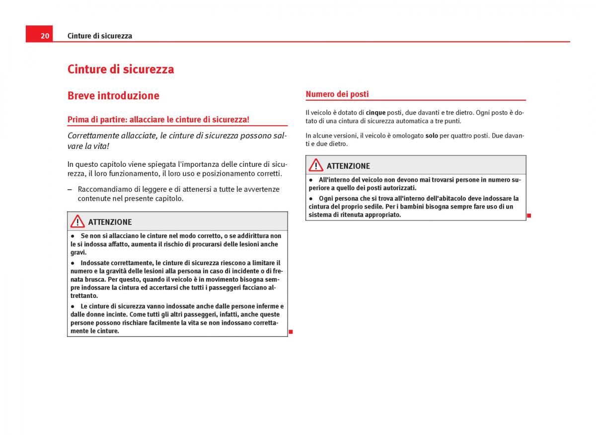 Seat Leon III 3 manuale del proprietario / page 22