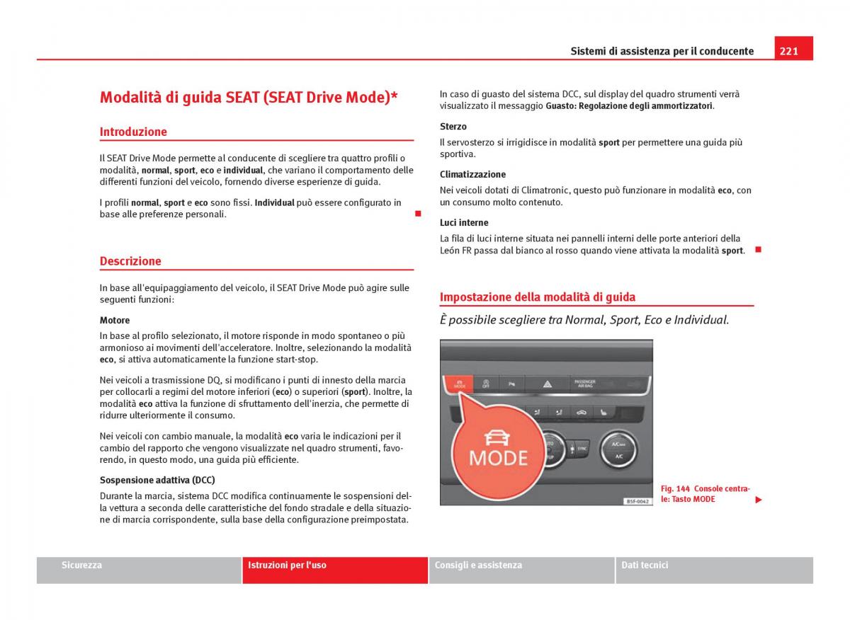 Seat Leon III 3 manuale del proprietario / page 223