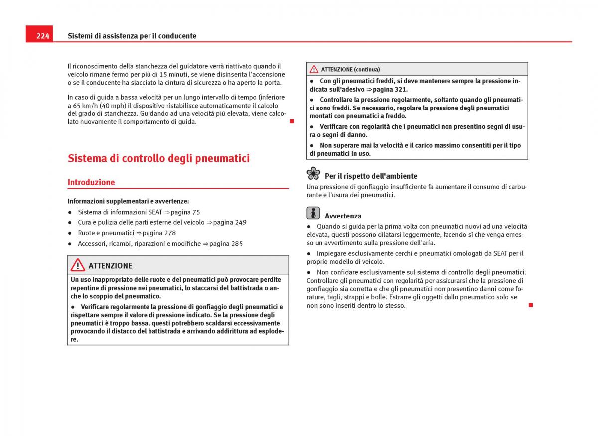 Seat Leon III 3 manuale del proprietario / page 226