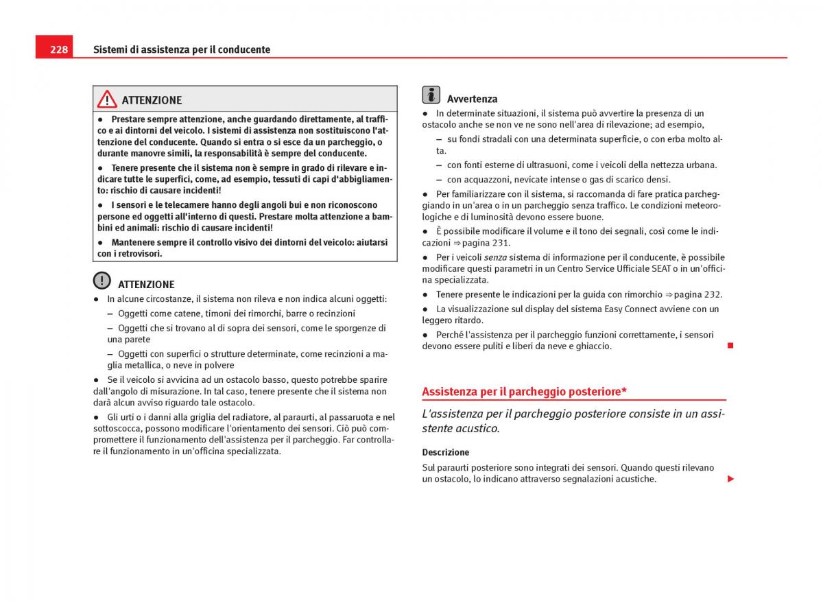 Seat Leon III 3 manuale del proprietario / page 230