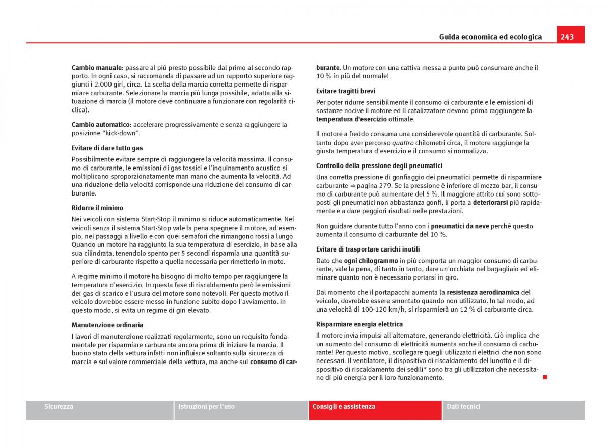 Seat Leon III 3 manuale del proprietario / page 245