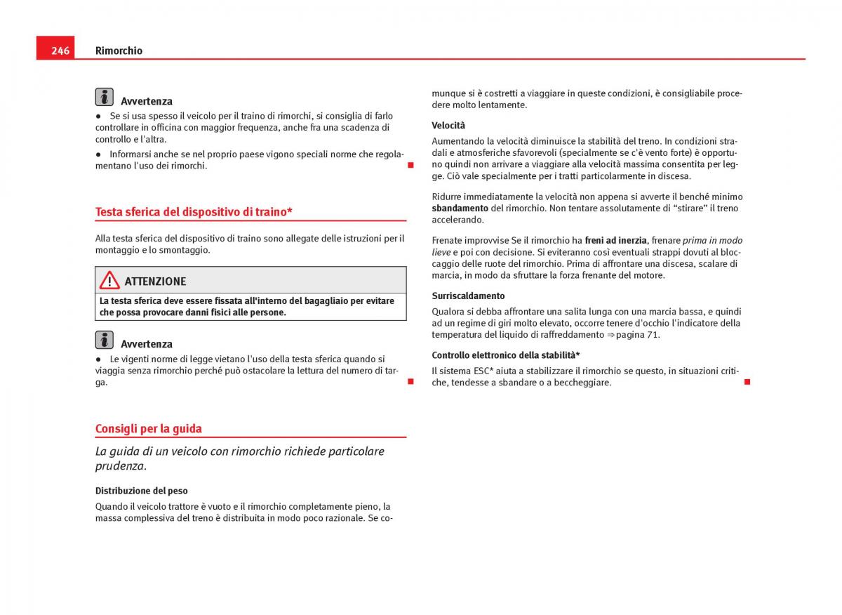 Seat Leon III 3 manuale del proprietario / page 248