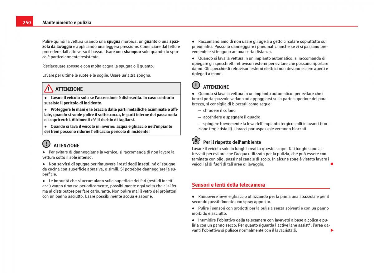 Seat Leon III 3 manuale del proprietario / page 252