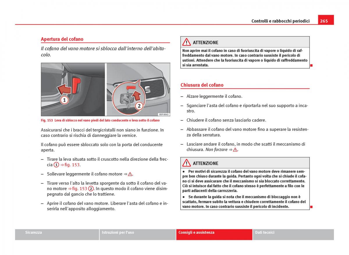 Seat Leon III 3 manuale del proprietario / page 267