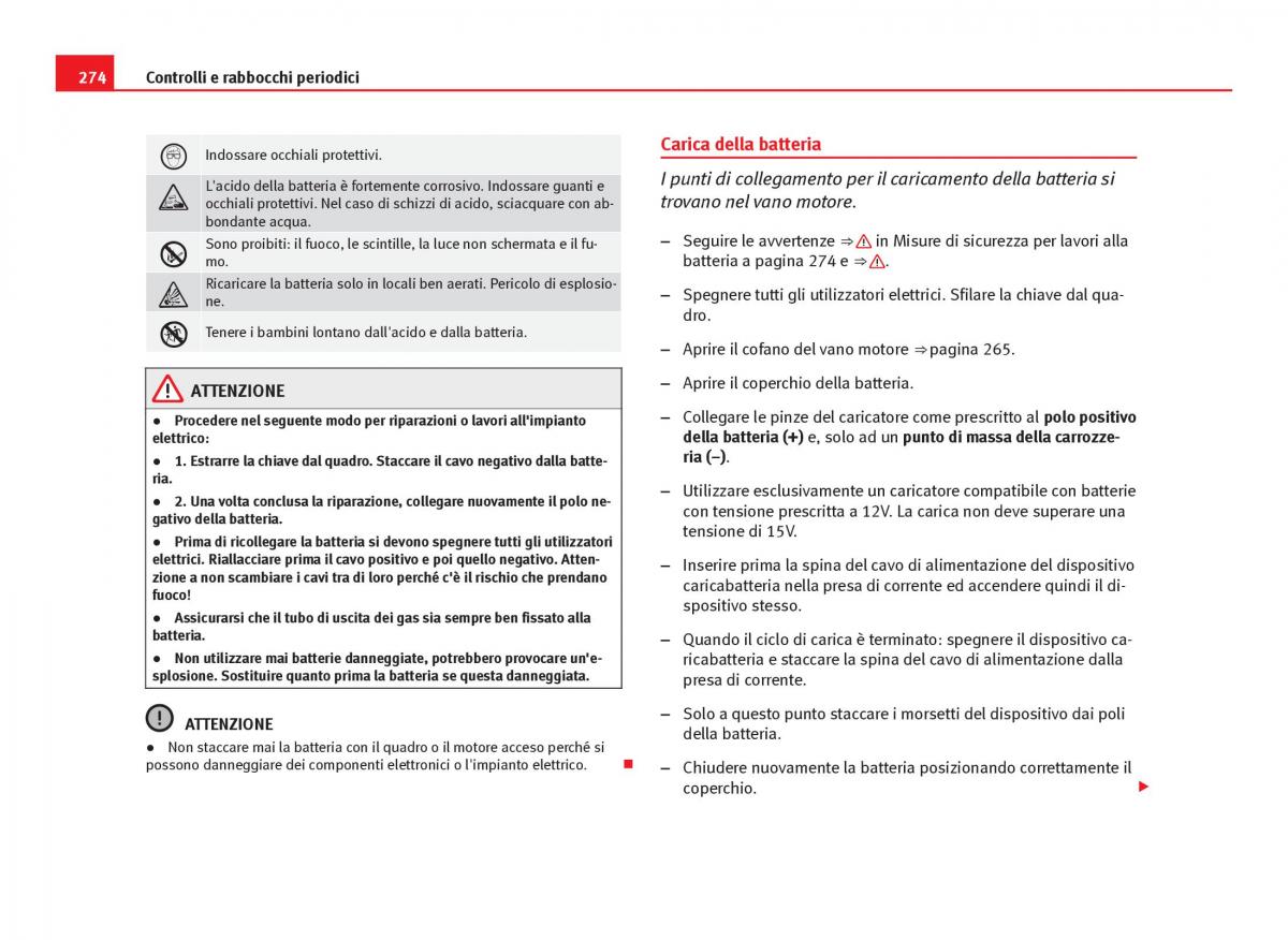 Seat Leon III 3 manuale del proprietario / page 276