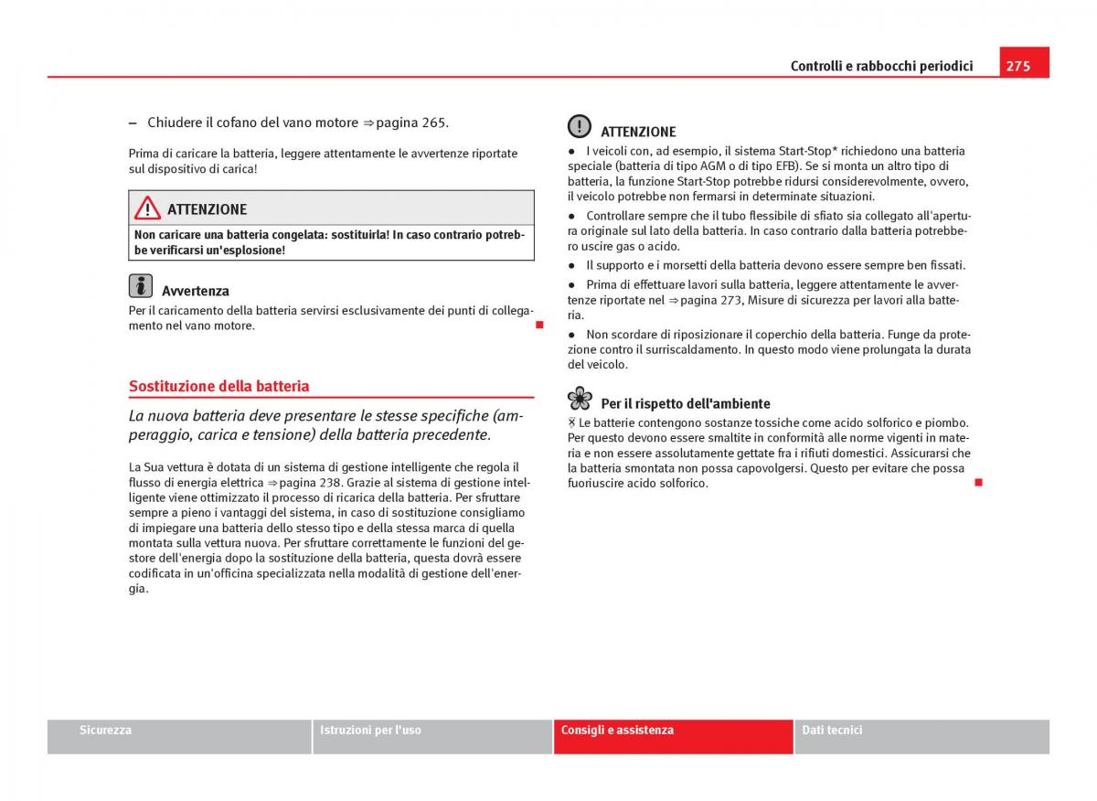 Seat Leon III 3 manuale del proprietario / page 277