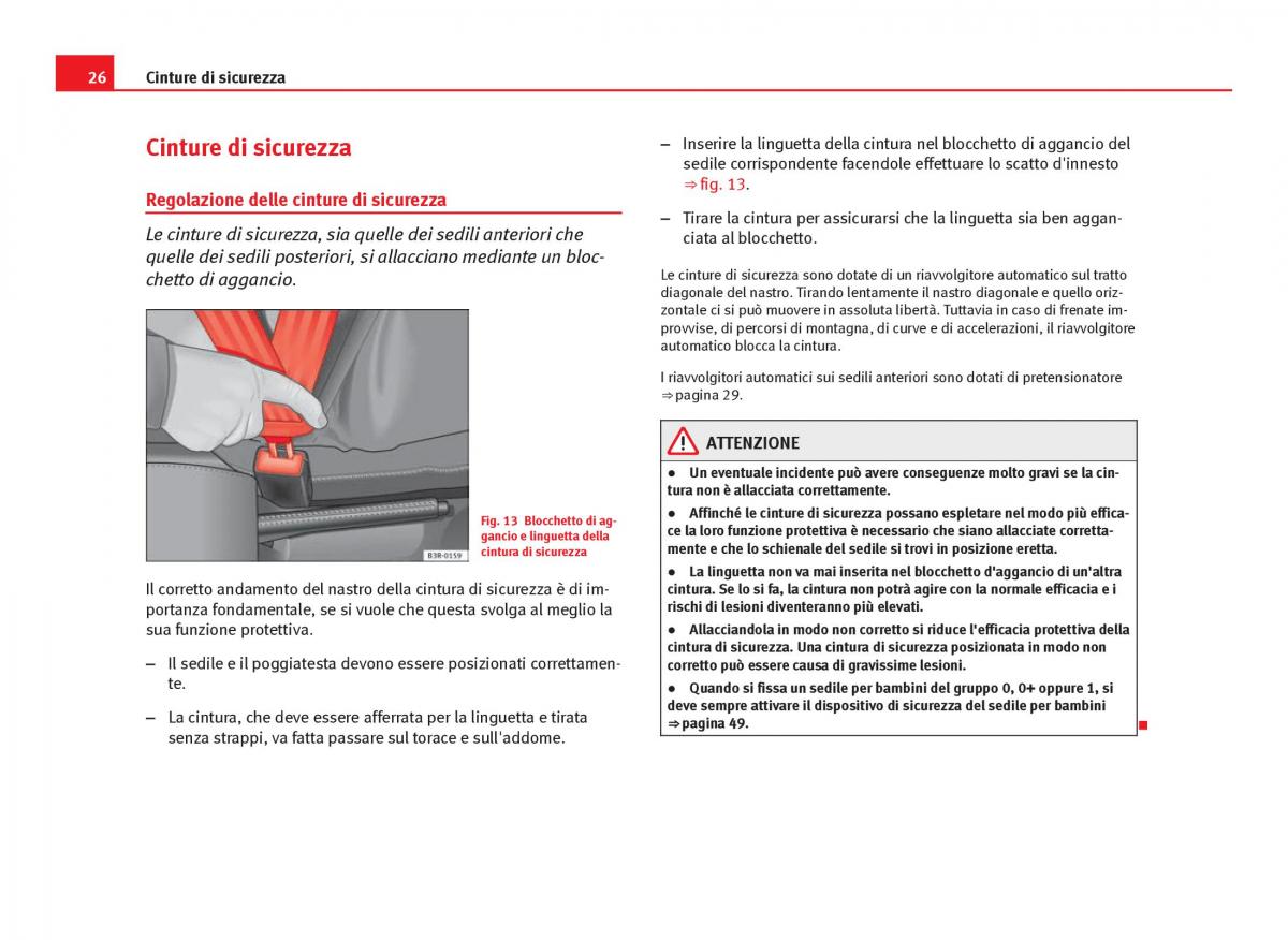 Seat Leon III 3 manuale del proprietario / page 28