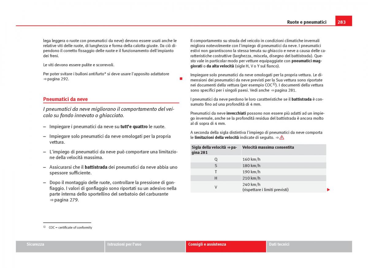 Seat Leon III 3 manuale del proprietario / page 285