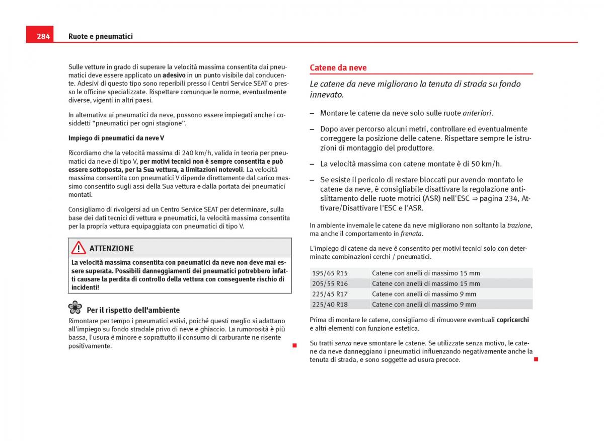 Seat Leon III 3 manuale del proprietario / page 286